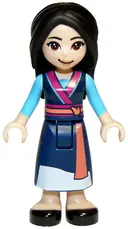 Minifigurka: DP079:  Mulan - Dark Blue Robe