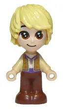 Minifigurka: DP085:  Kristoff - Micro Doll, Tan Shirt, Reddish Brown Pants