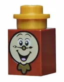 Minifigurka: DP092:  Cogsworth - 1 x 1 Brick with Plate, Round 1 x 1