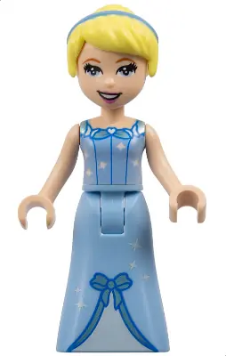 DP095A:  Cinderella - Dress with Sparkles and Bow, Thick Hinge