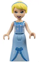 Minifigurka: DP095A:  Cinderella - Dress with Sparkles and Bow, Thick Hinge
