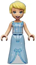 Minifigurka: DP095B:  Cinderella - Dress with Sparkles and Bow, Thin Hinge