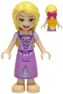 Minifigurka: DP103:  Rapunzel - Mini Doll, Bright Light Orange and Magenta Bows