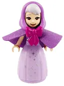 Minifigurka: DP114:  Fairy Godmother - Dark Bluish Gray Eyebrows