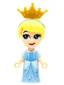 Minifigurka: DP123:  Cinderella - Micro Doll, Pearl Gold Tiara