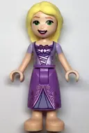 Minifigurka: DP133:  Rapunzel - Mini Doll, Metallic Pink Laced Dress