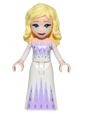 DP158:  Elsa - White and Lavender Dress