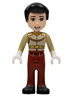 DP161:  Prince Charming - Mini Doll, Tan Shirt, Black Mouth