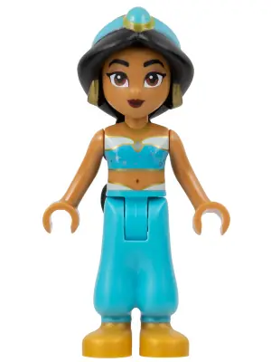 DP170:  Jasmine - Top with Sparkles and Gold Trim, Closed Mouth