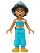 Minifigurka: DP170:  Jasmine - Top with Sparkles and Gold Trim, Closed Mouth