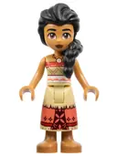Minifigurka: DP172:  Sina - Red and Tan Top with Tan and Coral Long Skirt