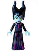 Minifigurka: DP177:  Maleficent - Mini Doll, Medium Lavender Eye Shadow, Magenta Lips