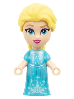 DP183:  Elsa - Micro Doll, Medium Azure Dress