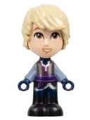 Minifigurka: DP184:  Kristoff - Micro Doll, Dark Brown Shirt, Dark Blue Shorts, Open Mouth