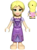 Minifigurka: DP186:  Rapunzel - Mini Doll, Bright Pink Flower