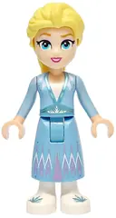Minifigurka: DP191:  Elsa - Medium Blue Skirt, White Shoes, Small Open Mouth Smile