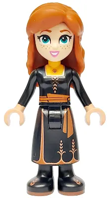 DP192:  Anna - Black Dress, Narrow Smile
