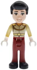 Minifigurka: DP206:  Prince Charming - Mini Doll, Tan Shirt, Medium Nougat Mouth
