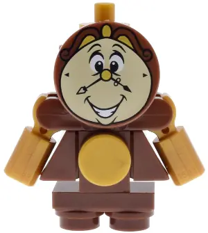 DP218:  Cogsworth - Printed Face with Teeth, Movable Arms