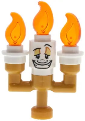 DP219:  Lumière {Lumiere} - Small Solid Candelabra, White Round Plates