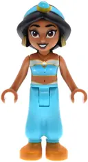 Minifigurka: DP224:  Jasmine - Top with Sparkles and Gold Trim, Open Mouth