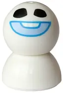 Minifigurka: DP238:  Snowgie - Bright Light Blue Smile, Dark Azure Outline, Dome Top