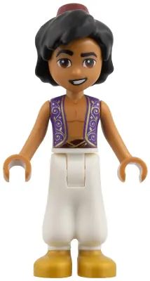 DP242:  Aladdin - Gold Filigree on Vest and Belt, Medium Nougat Skin