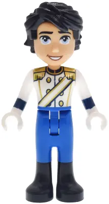 DP256:  Prince Eric - Medium Tan, Uniform with Gold Epaulettes, Blue Trousers