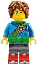 Minifigurka: DRM003:  Mateo - Dark Azure Robe, Bright Green Utility Belt