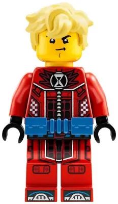DRM027:  Cooper - Red Racing Suit, Blue Utility Belt, Hair