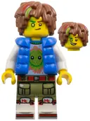 Minifigurka: DRM053:  Mateo - Z-Blob Shirt, Blue Puffer Vest, Hair with Lime and Red Streaks