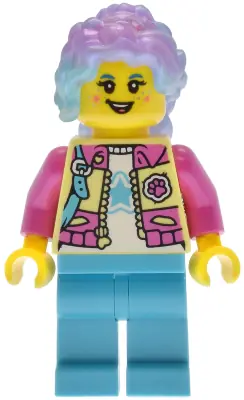 DRM071:  Izzie (Isabel Christina Garcia) - Bright Light Yellow and Dark Pink Jacket
