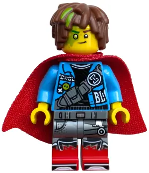 DRM084:  Mateo - Dark Azure Jacket, Red Cape
