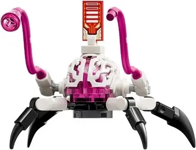 DRM094:  Cyber Brain Spider - 4 Legs, Magenta Appendages