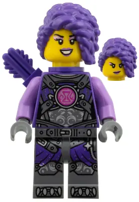 DRM100:  Zoey - Dark Purple Quiver, Medium Lavender Sleeves Pattern