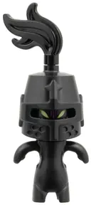 Minifigurka: DRM102:  Grimspawn - Black Helmet Castle Closed, Black Plume