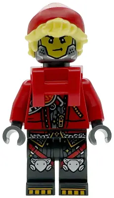 DRM108:  Cooper - Robot with Red Cap and Neck Bracket