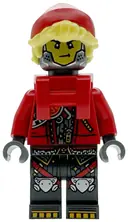 Minifigurka: DRM108:  Cooper - Robot with Red Cap and Neck Bracket