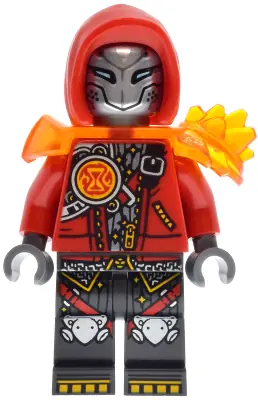 DRM112:  Cooper - Robot with Red Hood and Trans-Orange Armor