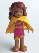 Minifigurka: ELF007:  Azari Firedancer - Magenta with Cape