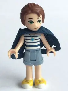 ELF009:  Emily Jones - Sand Blue Shorts with Cape