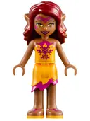 Minifigurka: ELF016:  Azari Firedancer - Bright Light Orange