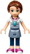 Minifigurka: ELF034:  Emily Jones - Sand Blue Skirt, Ankle Length Leggings, Amulet
