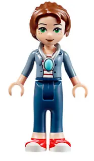 ELF044:  Emily Jones - Sand Blue Jacket, Dark Blue Trousers