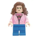 Minifigurka: Hermione Granger, Bright Pink Hoodie over Dark Pink Shirt with Time Turner, Medium Legs