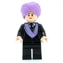 Minifigurka: Professor Quirinus Quirrell (Voldemort), Medium Lavender Turban, Black Suit