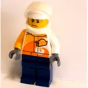 Minifigurka: Pilot - White Torso, Dark Blue Legs, White Helmet