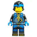 Minifigurka: Nya, Pearl Titanium Outfit, Hair