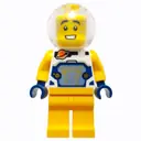 Minifigurka: Astronaut, White Spacesuit, Bright Light Orange Legs, Sphere Helmet