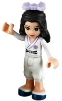 Minifigurka: FRND0037:  Friends Emma - White Karate Uniform, Bow